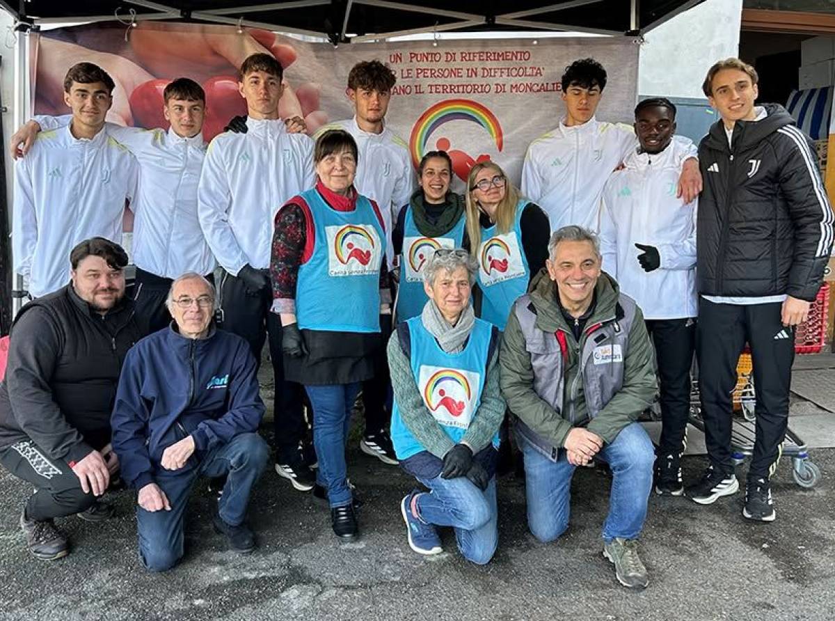 Juventus U20 in campo per la solidarietà: volontariato al Banco Alimentare del Piemonte 